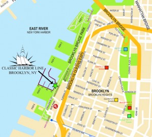 Map of Brooklyn Bridge Park Marina