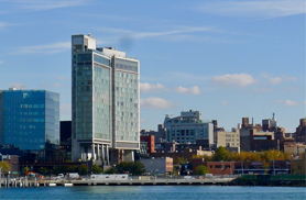 The Standard High Line Hotel, located on the water's edge