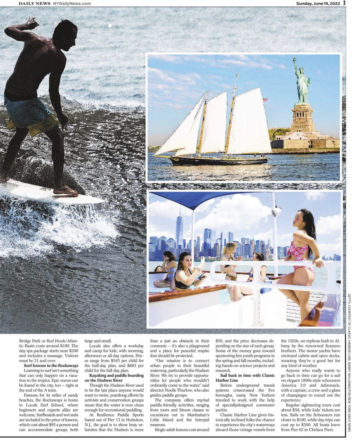 magazine of assortment of cruise photos, highlighting sightseeing and activities to do