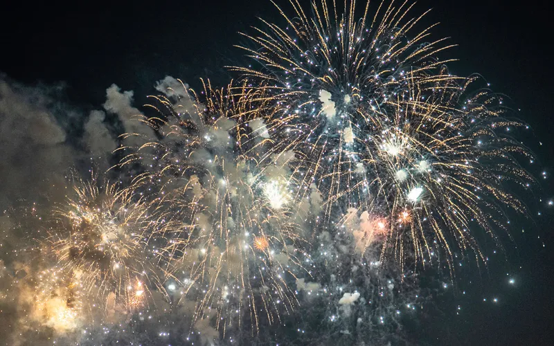 NYE2 Fireworks in the sky
