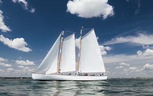 Schooner Adirondack IV sailing in NY Harbor