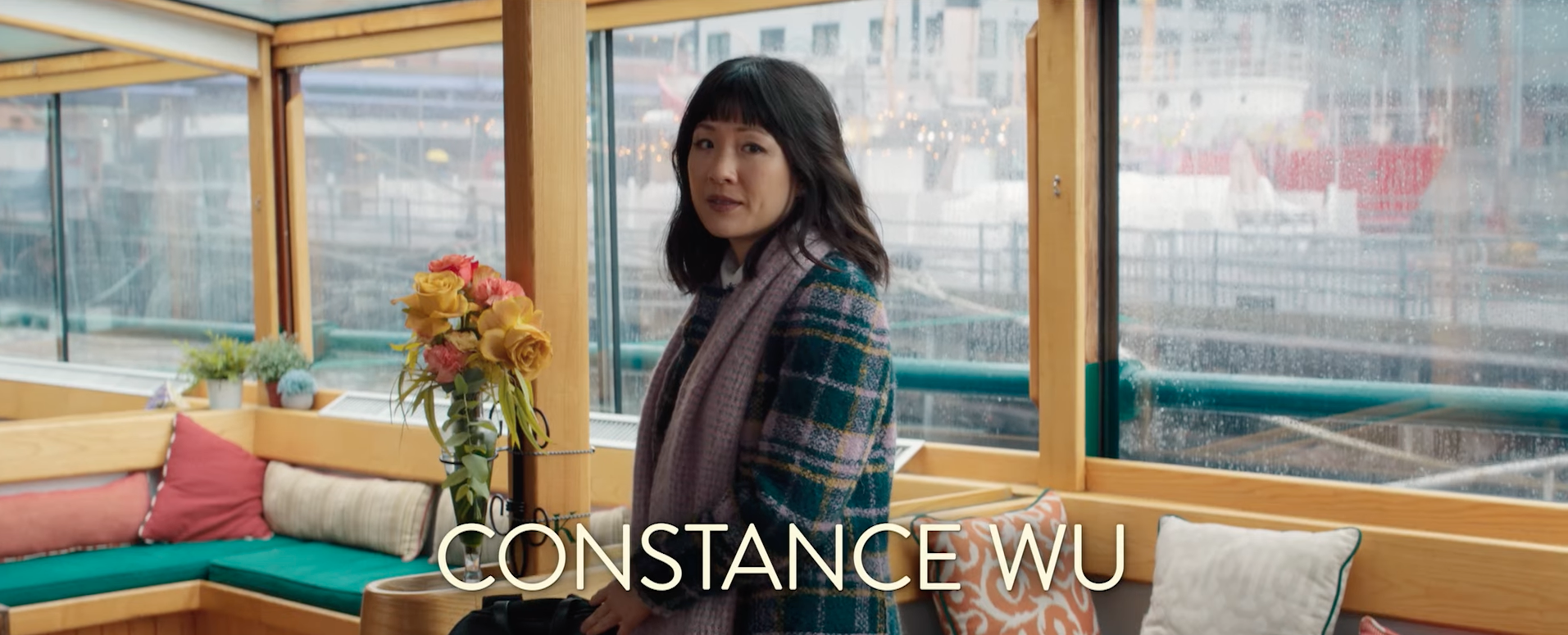 Constance Wu in the Salon of Manhattan II Constance Wu on board Manhattan II
