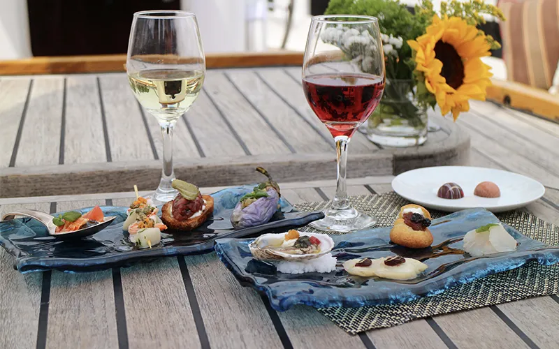 Food on a boat