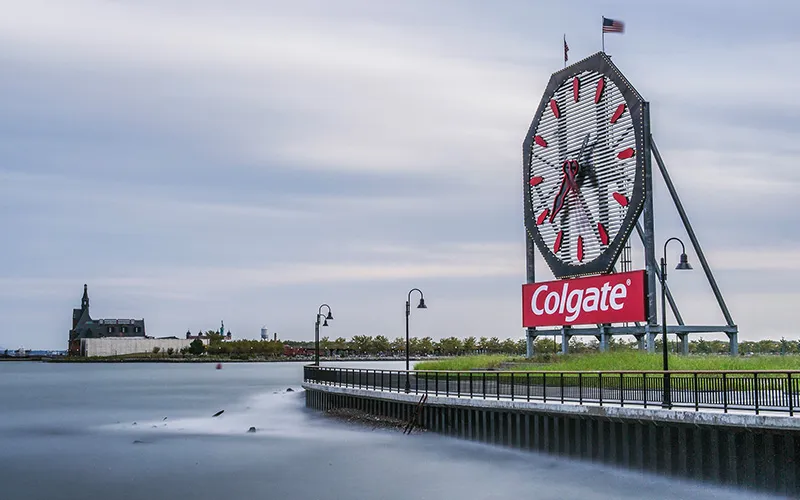 Unframmed12 The Colgate Clock on the Hudson River off of Jersey City